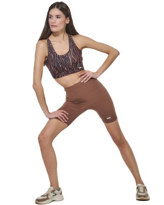 Body Action W Bike Shorts Γυναικείο Ποδηλατικό Κολάν Καφέ Ποδηλασία