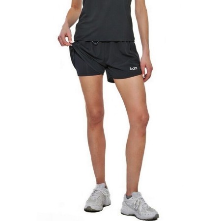 Body Action W 2- In-1 Γυναικείο Σορτς με Εσωτερικό Κολάν Μαύρο