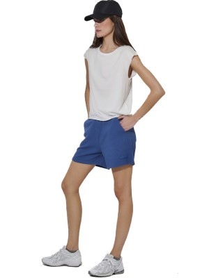 Body Action W Stretch Cotton-Blend Short Γυναικεία Βερμούδα Μπλε Σορτς-Βερμούδες Body Action W Stretch Cotton-Blend Short Γυναικεία Βερμούδα Μπλε Σορτς-Βερμούδες