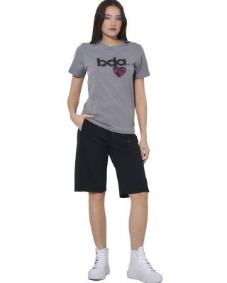 Body Action W Wide-Leg Bermuda Short Γυναικεία Βερμούδα Μαύρη