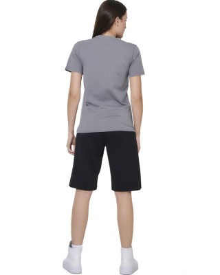 Body Action W Wide-Leg Bermuda Short Γυναικεία Βερμούδα Μαύρη