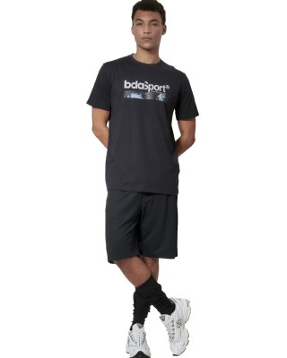 Body Action M Ess French Terry Ανδρική Βερμούδα Μαύρη