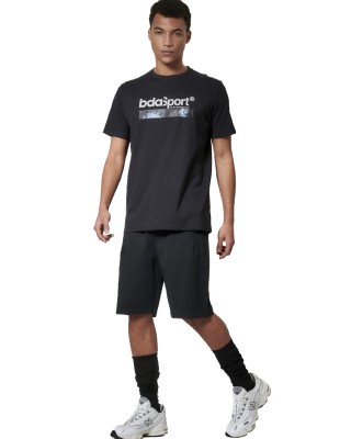 Body Action M Ess French Terry Ανδρική Βερμούδα Μαύρη