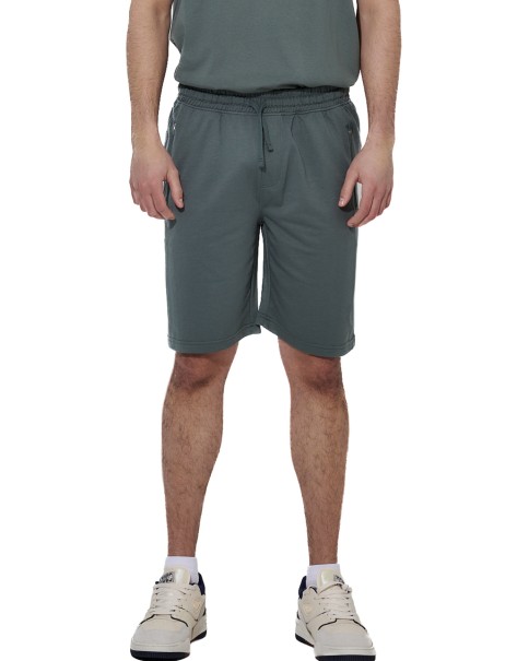 Body Action M Ess French Terry Ανδρική Βερμούδα Πράσινη Body Action M Ess French Terry Ανδρική Βερμούδα Πράσινη
