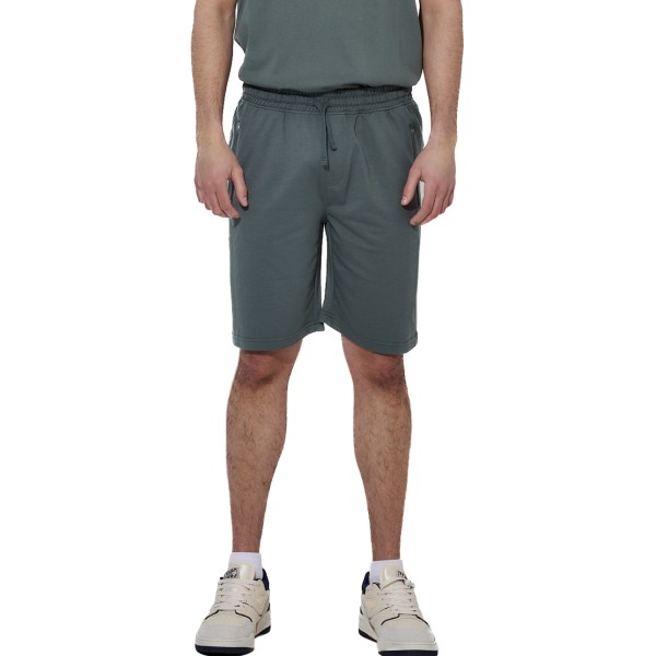 Body Action M Ess French Terry Ανδρική Βερμούδα Πράσινη Body Action M Ess French Terry Ανδρική Βερμούδα Πράσινη