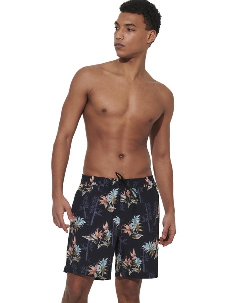 Body Action M Allover Printed Swim Short Ανδρικό Μαγιό Μαύρο Body Action M Allover Printed Swim Short Ανδρικό Μαγιό Μαύρο