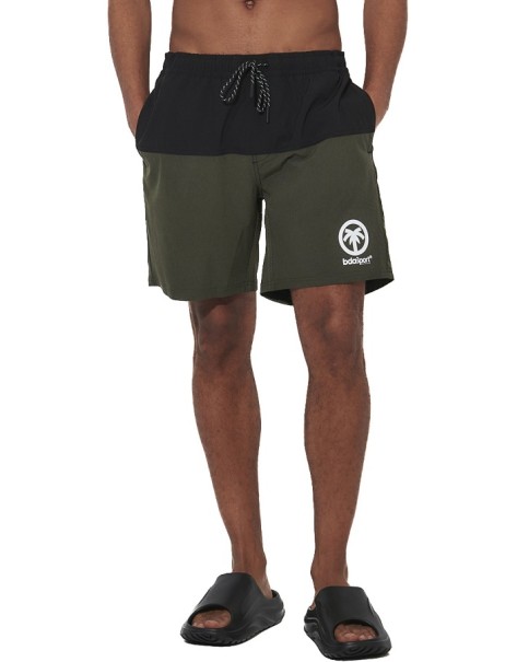 Body Action M Colorblock Swim Short Ανδρικό Μαγιό Χακί