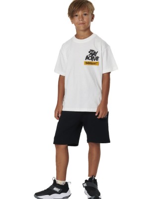 Body Action B Tech Fleece Παιδική Βερμούδα Μαύρη Σορτς-Βερμούδες