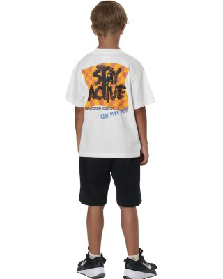 Body Action B Tech Fleece Παιδική Βερμούδα Μαύρη Σορτς-Βερμούδες