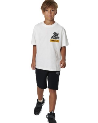 Body Action B Tech Fleece Παιδική Βερμούδα Μαύρη Σορτς-Βερμούδες