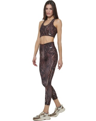 Body Action W Cross-Over Straps Αθλητικό Μπουστάκι Καφέ