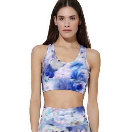 Body Action W Cross-Over Straps Αθλητικό Μπουστάκι Μωβ