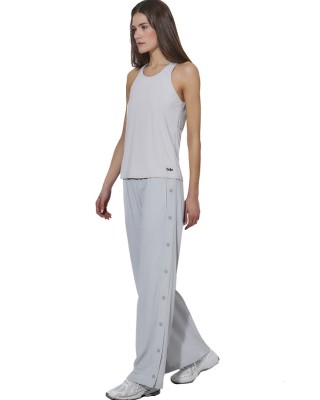 Body Action W Cross-Back Yoga Top Γυναικείο Αμάνικο Γκρι