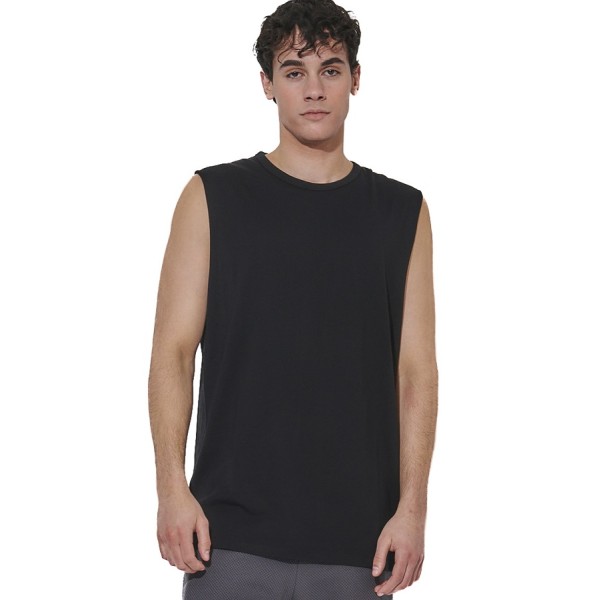 Body Action M Modal Sleeveless Tee Ανδρικό Αμάνικο Μαύρο Αμάνικα