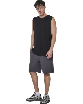 Body Action M Modal Sleeveless Tee Ανδρικό Αμάνικο Μαύρο Αμάνικα