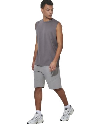 Body Action M Modal Sleeveless Tee Ανδρικό Αμάνικο Γκρι Αμάνικα