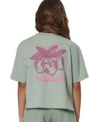 Body Action G Short Sleeves Graphic Παιδικό T-Shirt Πράσινο