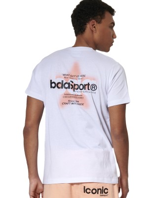 Body Action M Slim Fit Ανδρικό T-Shirt Λευκό