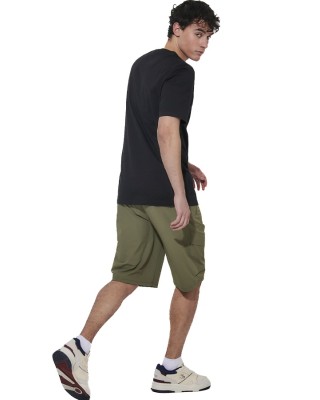 Body Action M Regular Fit Mercerised Ανδρικό T-Shirt Μαύρο