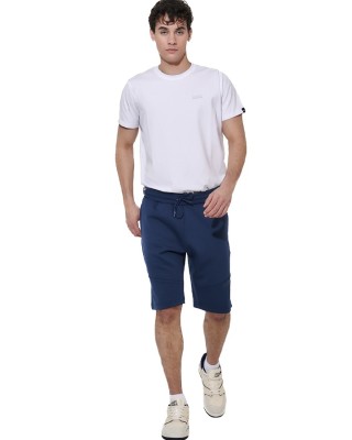 Body Action M Slim Fit Stretch Jersey Ανδρικό T-Shirt Λευκό