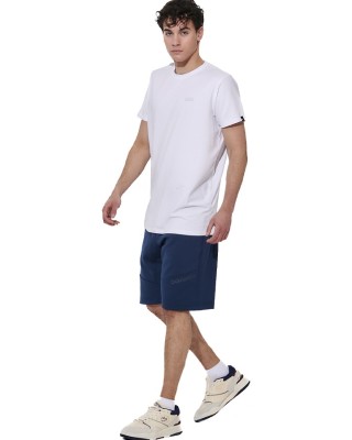 Body Action M Slim Fit Stretch Jersey Ανδρικό T-Shirt Λευκό