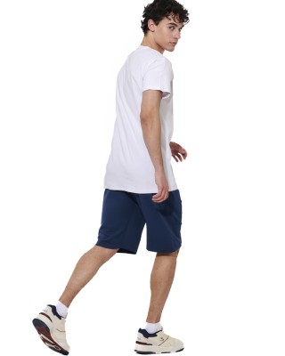 Body Action M Slim Fit Stretch Jersey Ανδρικό T-Shirt Λευκό