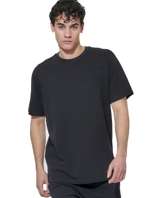 Body Action M Regular Fit Tech Pique Ανδρικό T-Shirt Μαύρο