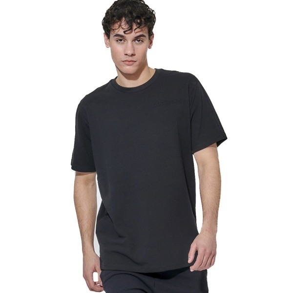 Body Action M Regular Fit Tech Pique Ανδρικό T-Shirt Μαύρο