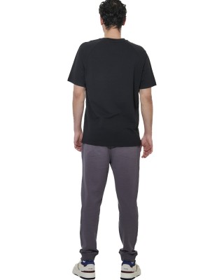 Body Action M Regular Fit Tech Pique Ανδρικό T-Shirt Μαύρο