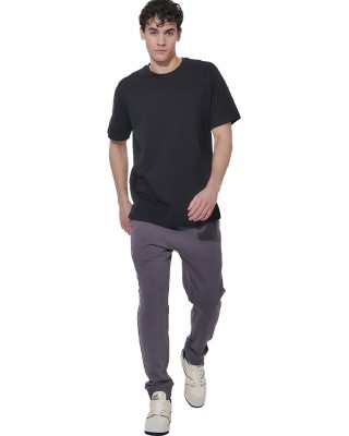 Body Action M Regular Fit Tech Pique Ανδρικό T-Shirt Μαύρο
