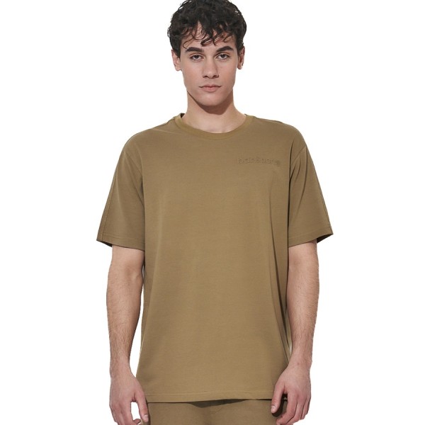 Body Action M Regular Fit Tech Pique Ανδρικό T-Shirt Χακί