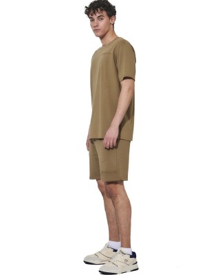 Body Action M Regular Fit Tech Pique Ανδρικό T-Shirt Χακί