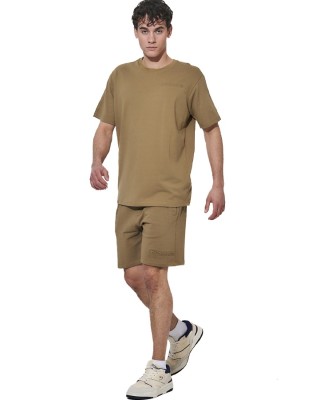 Body Action M Regular Fit Tech Pique Ανδρικό T-Shirt Χακί