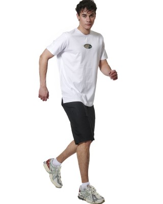 Body Action M Graphic Ανδρικό T-Shirt Λευκό