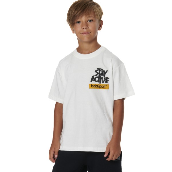 Body Action BoysGraffity Print Παιδικό T-Shirt Λευκό