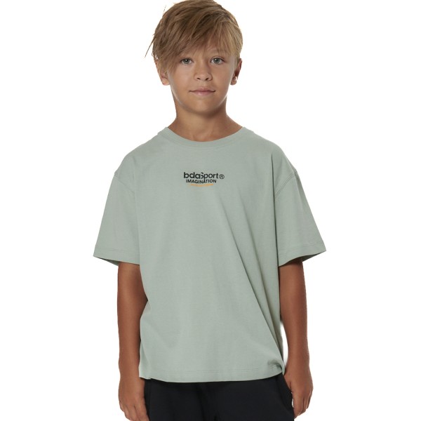 Body Action B Heavy Jersey Graphic Παιδικό T-Shirt Πράσινο