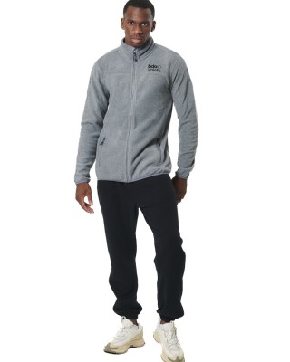 Body Action Full-Zip Polar Fleece Ανδρική Ζακέτα Γκρι