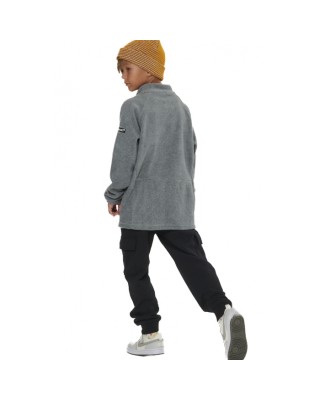 Body Action Full-Zip Polar Fleece Παιδική Ζακέτα Γκρι