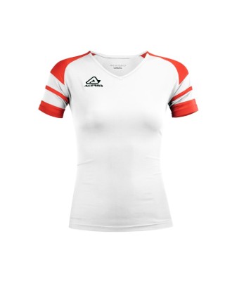 Acerbis Kemari Woman S/S Jersey White/Red Γυναικείο T-Shirt