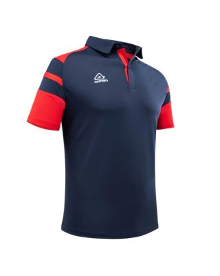 Acerbis Kemari S/S Polo Blu/Rosso Ανδρικό T-Shirt