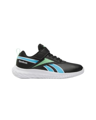 Reebok Rush Runner 5 Syn Elastic Lace Top Strap Μαύρο Παιδικά Παπούτσια 