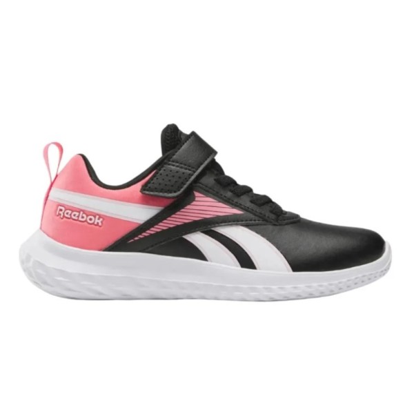 Reebok Rush Runner Syn Velcro Παιδικά Παπούτσια Μαύρο Ροζ