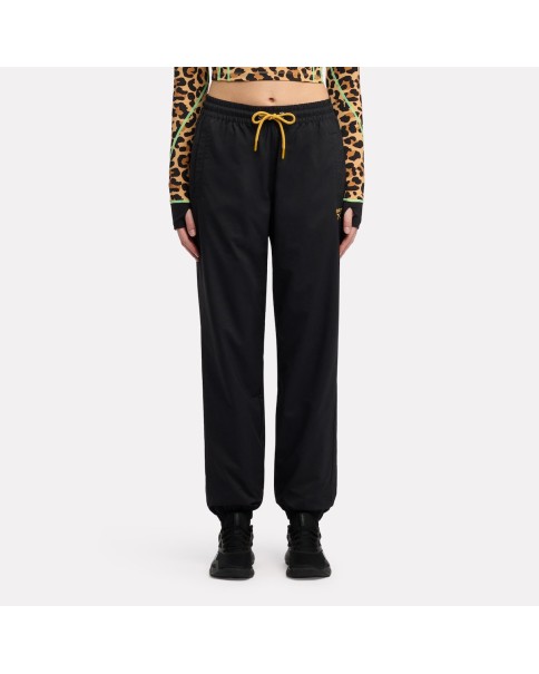 Reebok Animal Print Vector Track Pant Γυναικείο Παντελόνι Μαύρο Reebok Animal Print Vector Track Pant Γυναικείο Παντελόνι Μαύρο