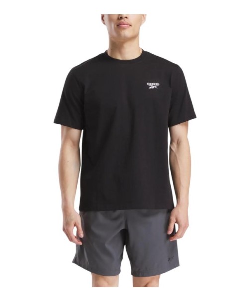 Reebok Id Small Logo Ανδρικό T-Shirt Μαύρο