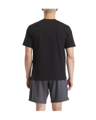 Reebok Id Small Logo Ανδρικό T-Shirt Μαύρο