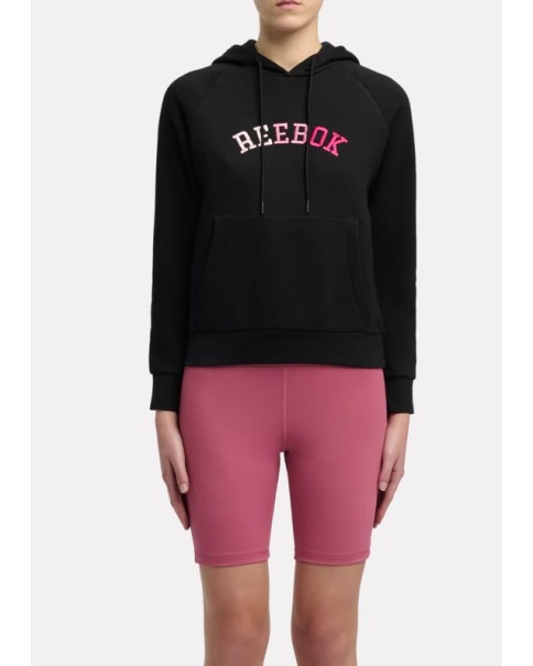 Reebok Obre Logo Fleece Hoodie Γυναικεία Μπλούζα Μαύρη Reebok Obre Logo Fleece Hoodie Γυναικεία Μπλούζα Μαύρη
