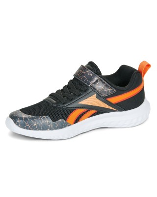 Reebok Rush Runner 5 Elastic Lace & Top Strap Παιδικό Παπούτσι Μαύρο