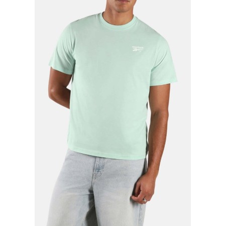 Reebok Cody Small Logo Crew Neck Ss Ανδρικό T-Shirt Πράσινο Reebok Cody Small Logo Crew Neck Ss Ανδρικό T-Shirt Πράσινο