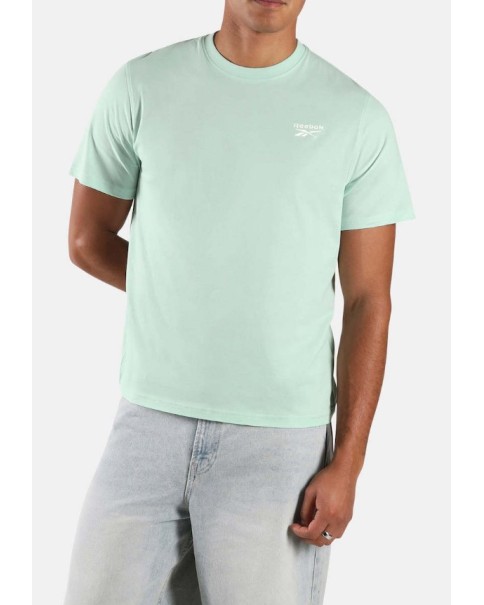 Reebok Cody Small Logo Crew Neck Ss Ανδρικό T-Shirt Πράσινο Reebok Cody Small Logo Crew Neck Ss Ανδρικό T-Shirt Πράσινο