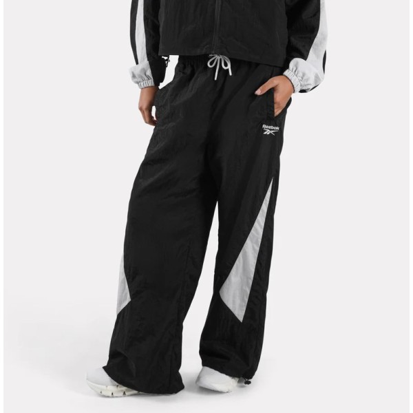Reebok Heritage Blocked Woven Track Pant Γυναικείο Παντελόνι Μαύρο